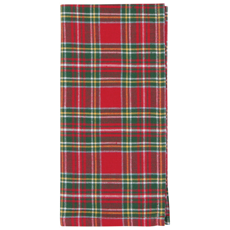 Christmas Plaid Woven Napkins Set of 4