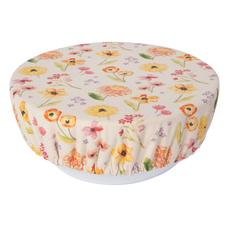 Cottage Floral Bowl Covers Set of 2