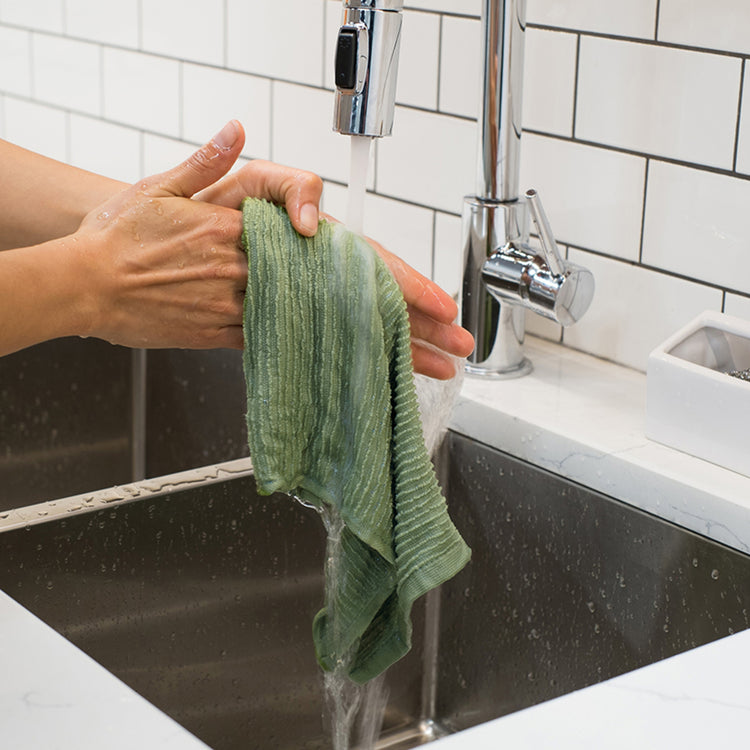 Ripple Sage Green Dishcloths Set of 2