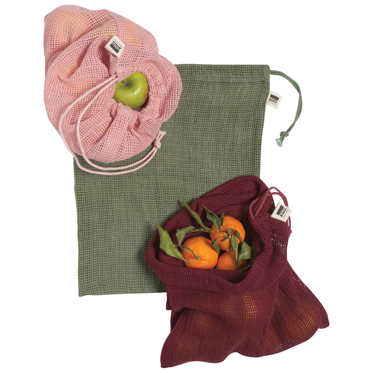 Le Marche Blush Produce Bags Set of 3