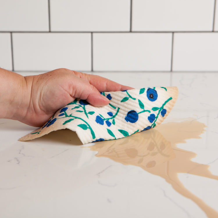 Blueberries Swedish Dishcloth