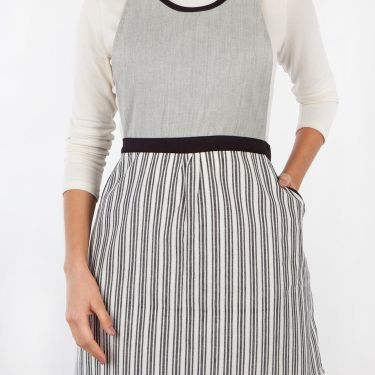 Ticking Stripe Petite Apron