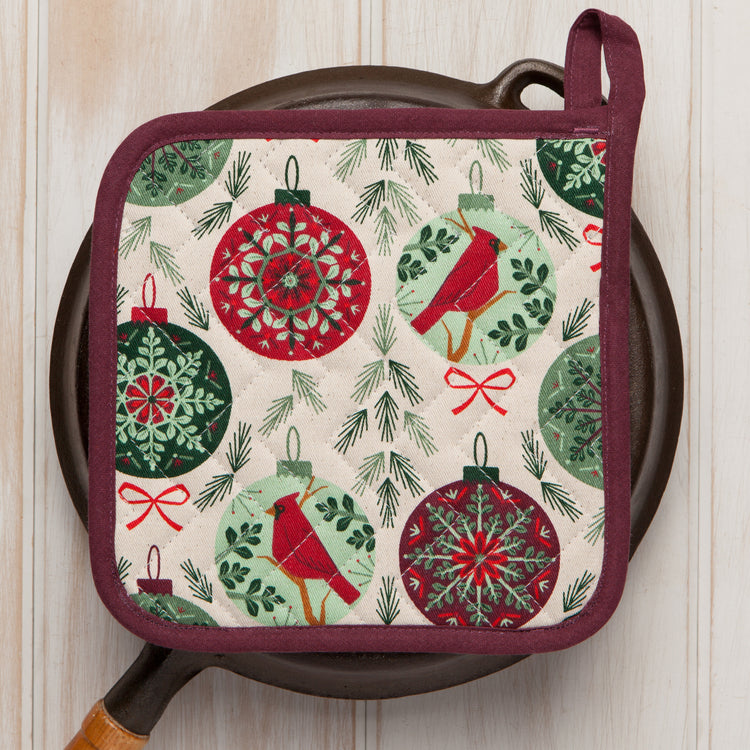 Good Tidings Christmas Potholder