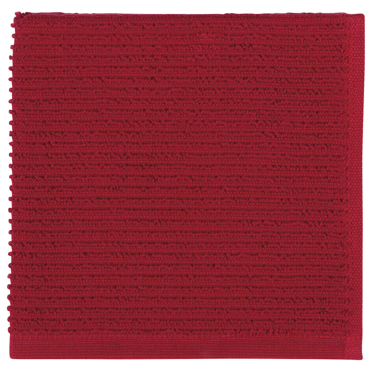 Ripple Carmine Red Dishcloths Set of 2