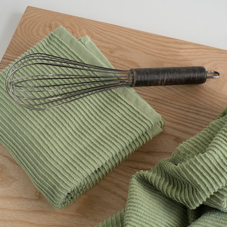 Ripple Sage Green Dishtowel