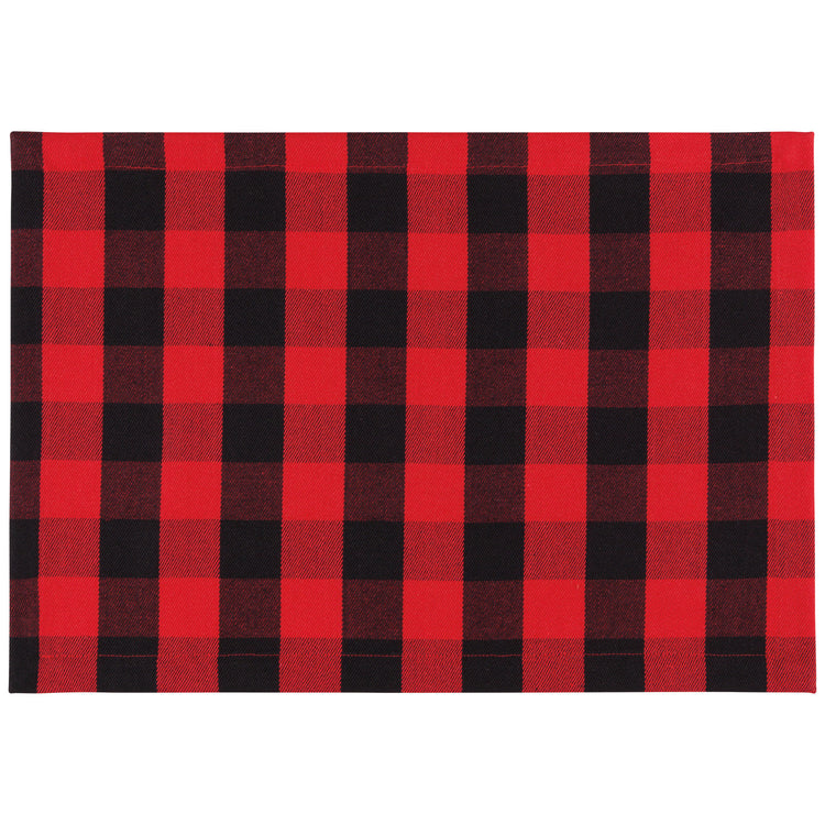 Second Spin Red Buffalo Check Placemats Set of 4