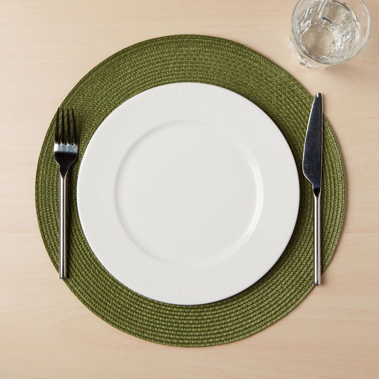 Disko Fir Green Round Placemat