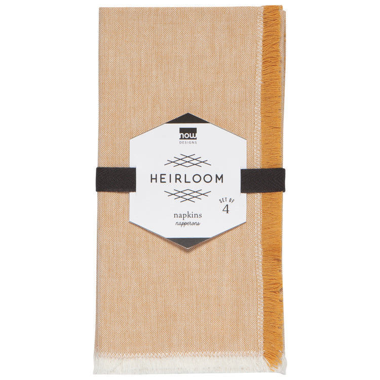 Ochre Chambray Napkins Set of 4