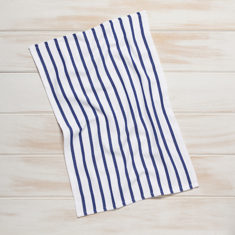 Basketweave Royal Blue Dishtowel