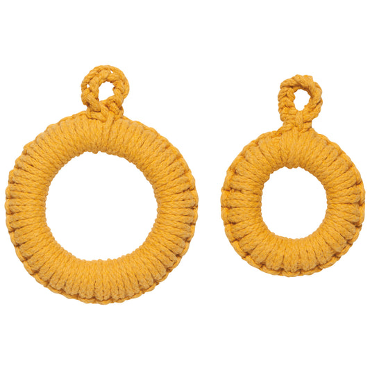 Ochre Orb Trivets Set of 2
