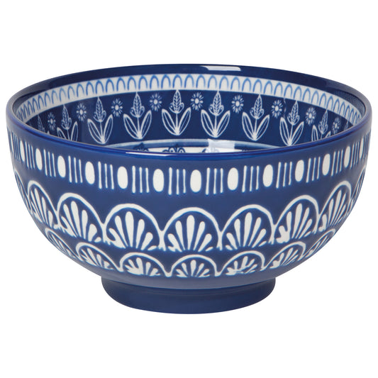 Porto Stamped Bowl Medium 6 Inch