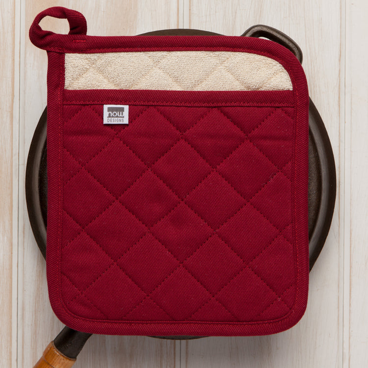 Superior Carmine Red Pocket Potholder