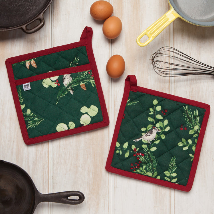 Forest Birds Classic Potholder