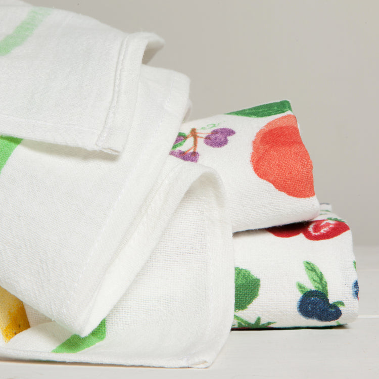 Fruit Salad Bakers Floursack Dishtowels Set of 3
