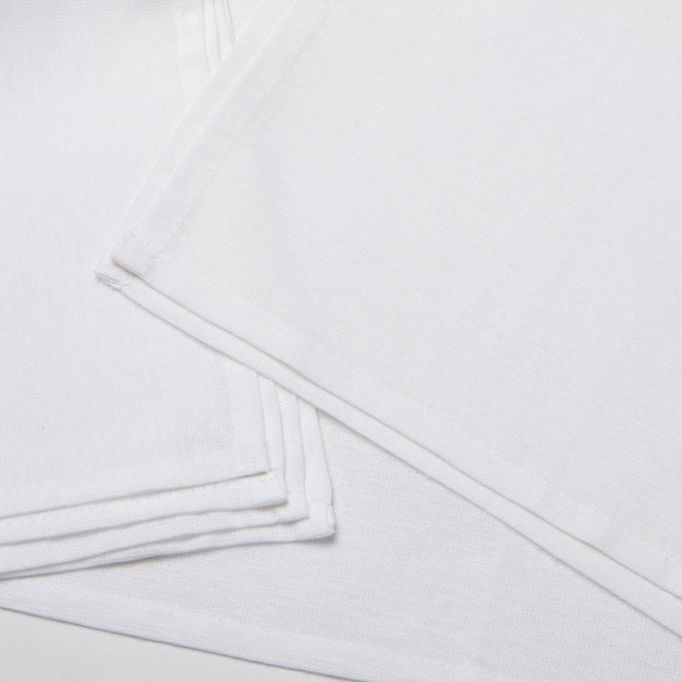 White Floursack Dishtowels Set of 3