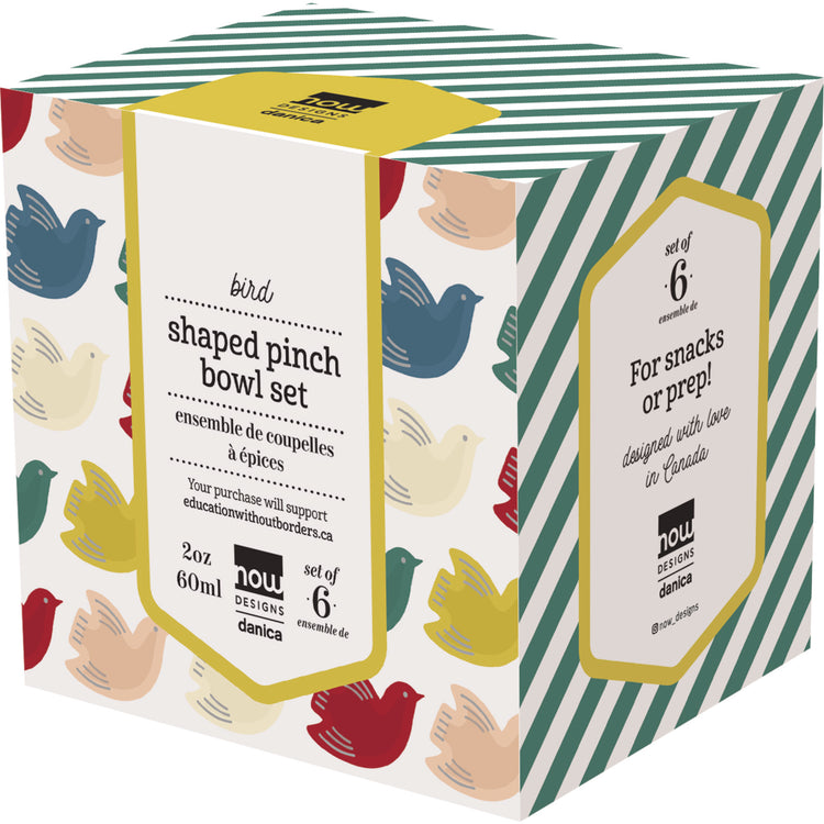 Bird Pinch Bowl Set of 6
