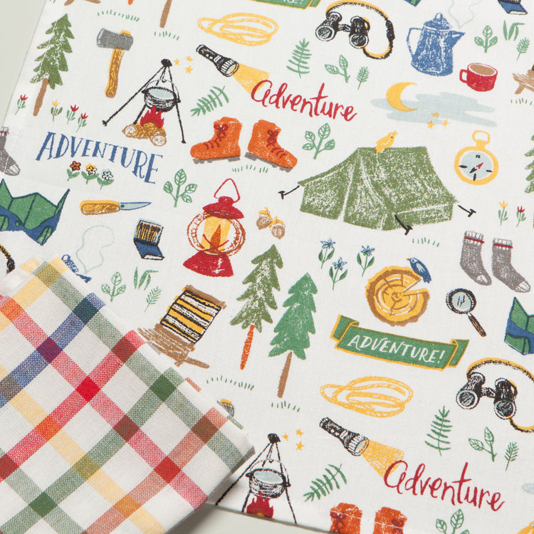 Out and About Cotton Dishtowels Set of 2