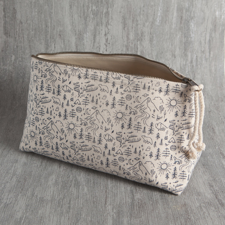 Stay Wild Large Cosmetic Bag