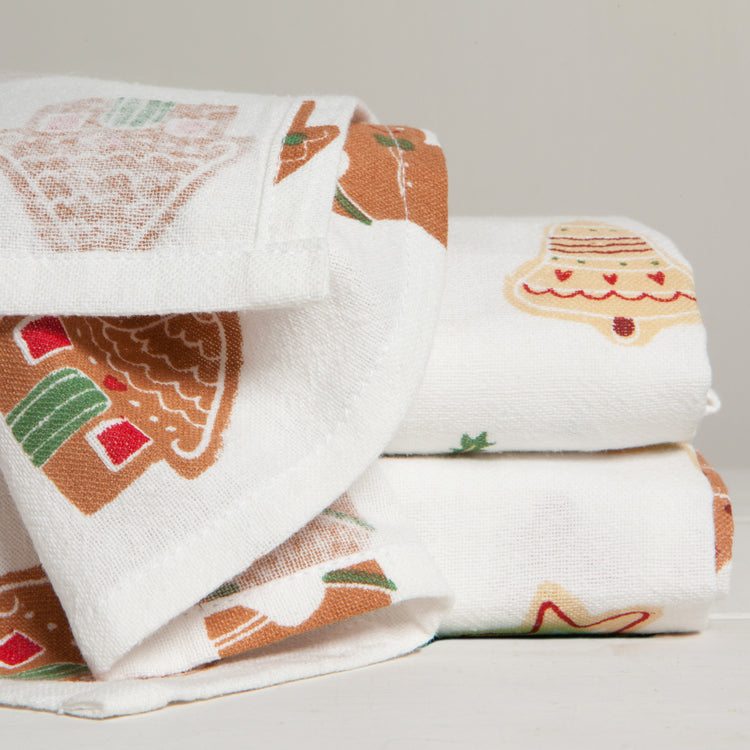 Christmas Cookies Bakers Floursack Dishtowels Set of 3