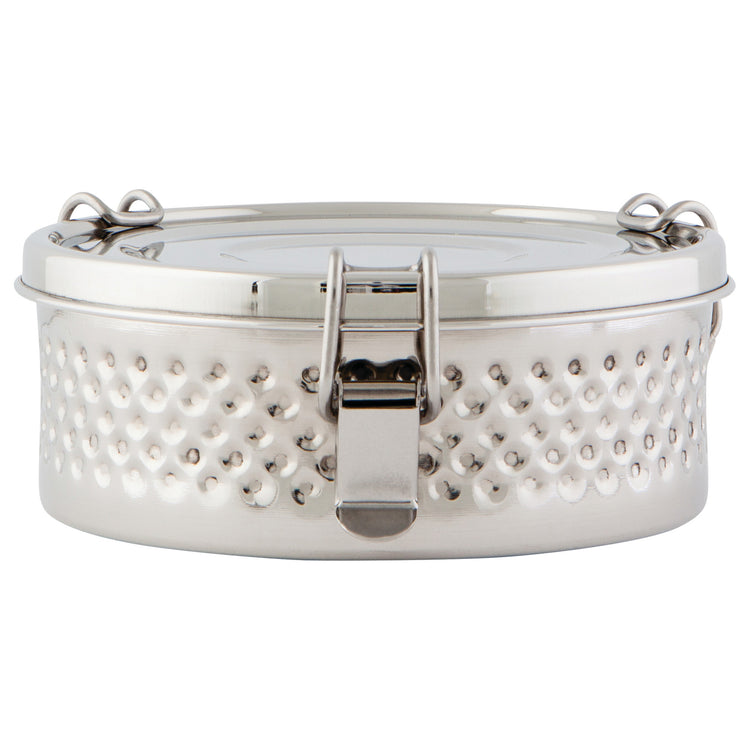 Hammered Dots 1 Tier Tiffin