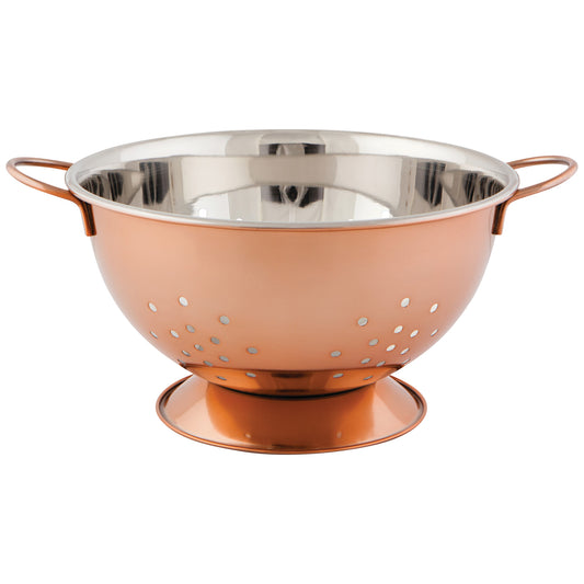 Steel Rose Gold Colander Large