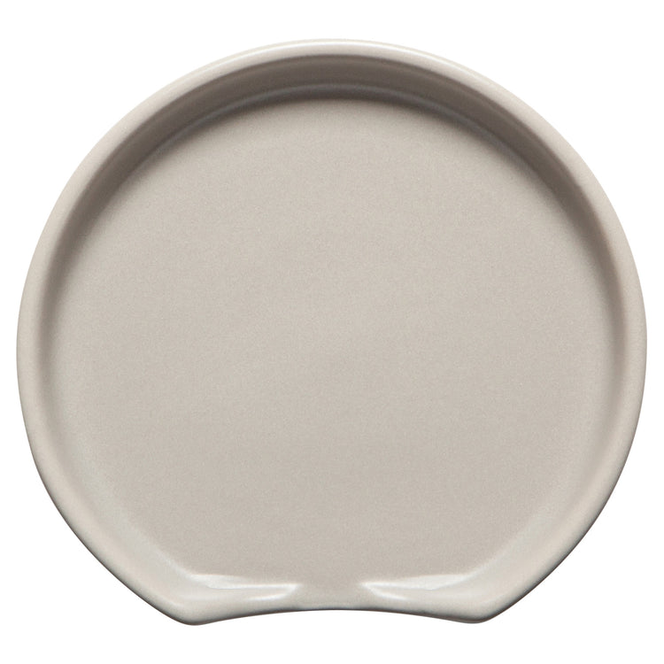 Matte Fog Gray Stoneware Spoon Rest