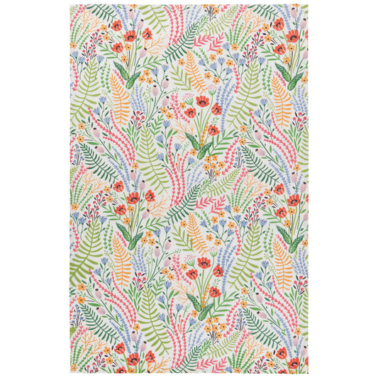 Bouquet Printed Cotton Dishtowel