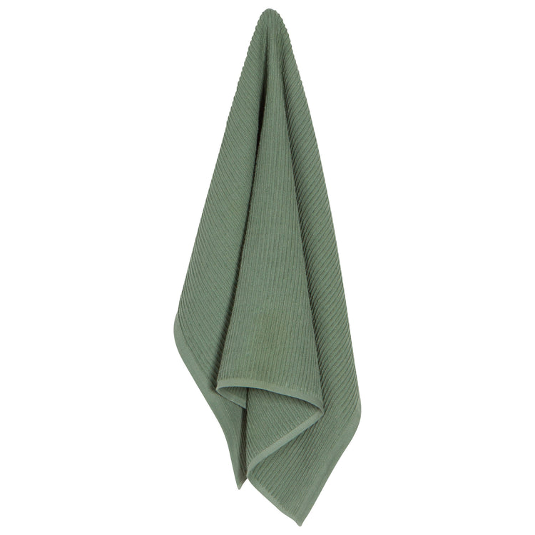 Ripple Elm Green Dishtowel