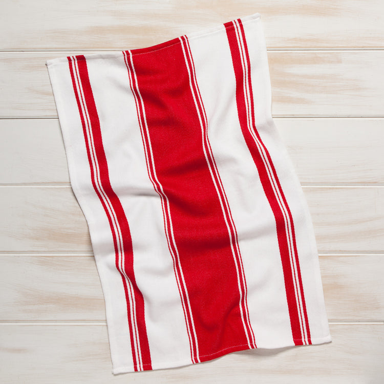 Symmetry Red Dishtowel
