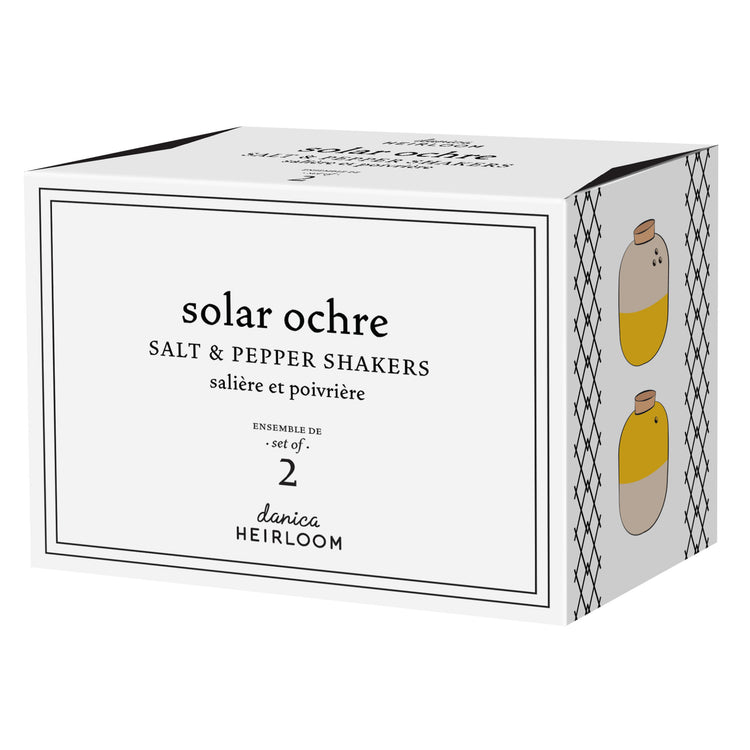 Ochre Solar Salt & Pepper Shakers Set of 2