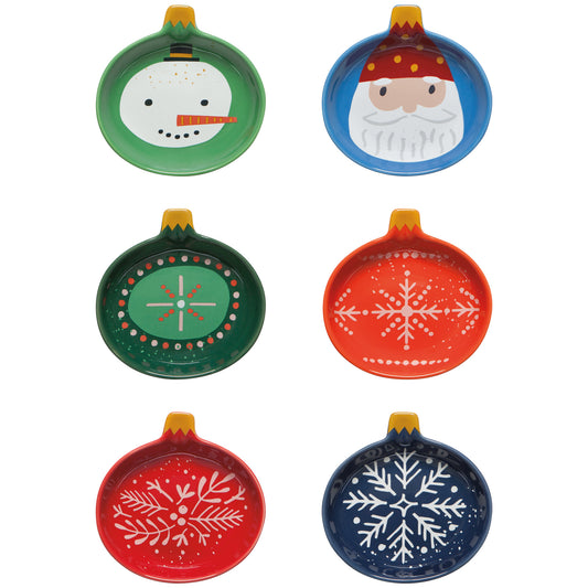 Christmas Charms Pinch Bowls Set of 6