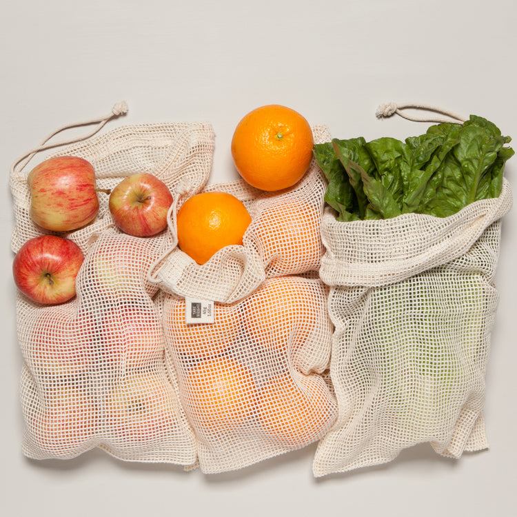 Le Marche Natural Mesh Produce Bags Set of 3