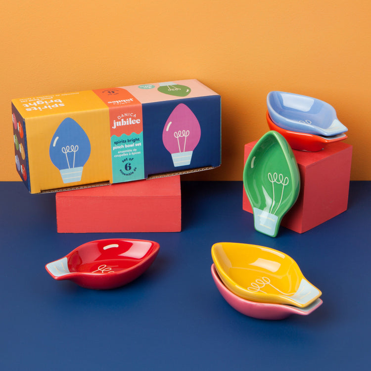Spirits Bright Shaped Pinch Bowls Set of 6