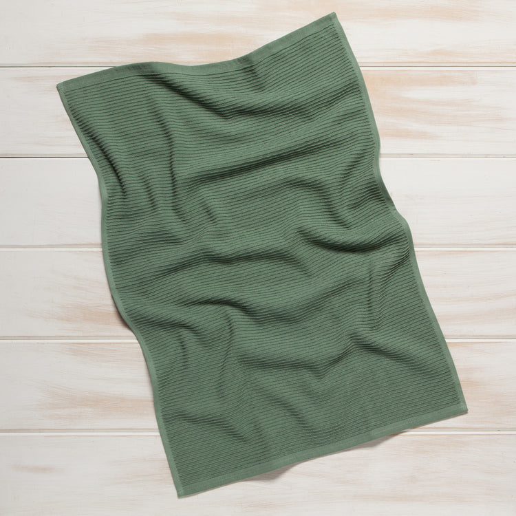 Ripple Elm Green Dishtowel