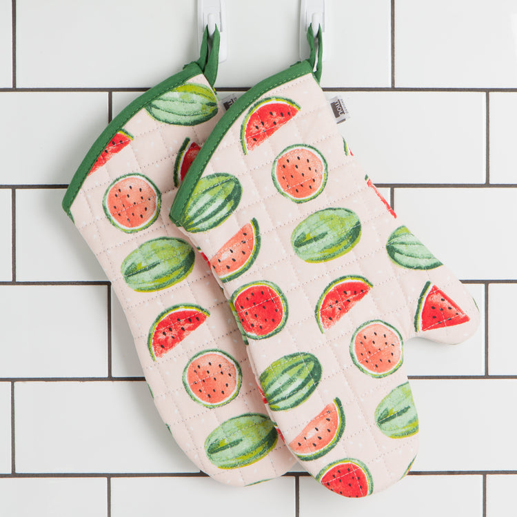 Watermelon Quilted Oven Mitt