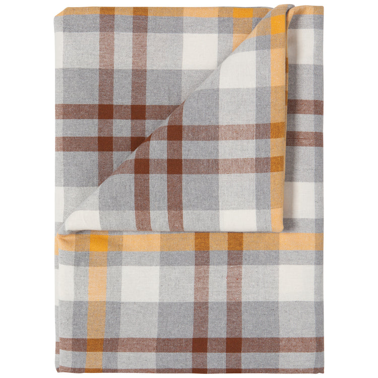 Second Spin Plaid Maize Tablecloth 120 x 60 inches