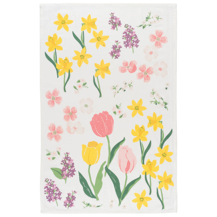 Flowers Of The Month Baker's Floursack Dishtowels Set of 3