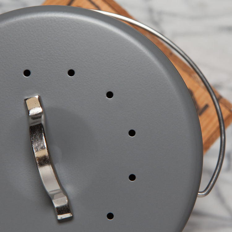 Steel Compost Bin Charcoal 1.25 Gallon