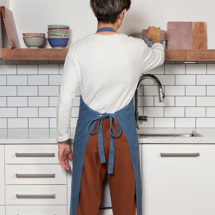 Midnight Blue Stonewash Apron