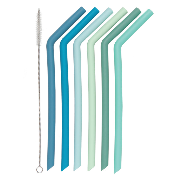 Marina Silicon Smoothie Straws Set of 6