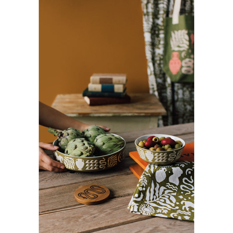 Olympus Block Print Napkins Set of 4
