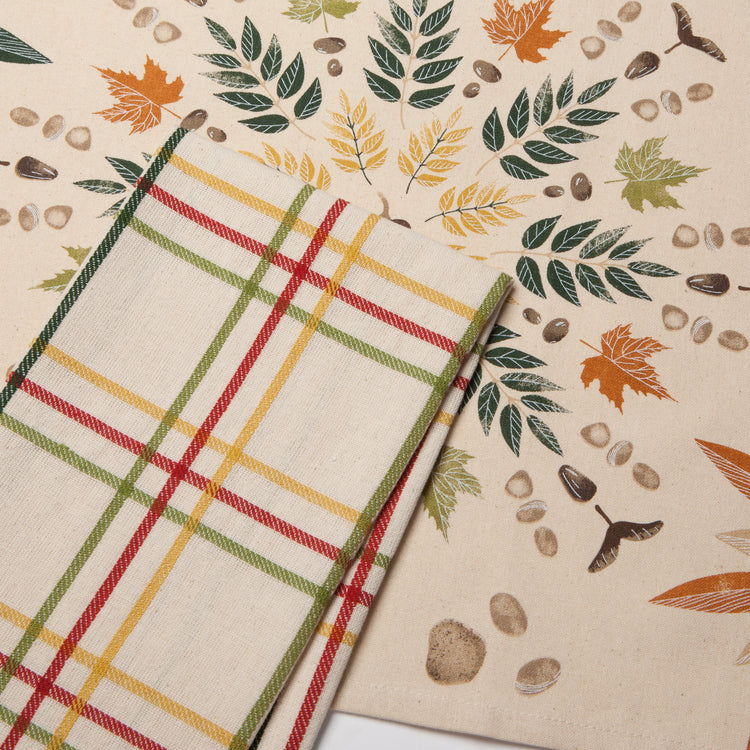 Fall Foliage Coordinated Dishtowels Set of 2