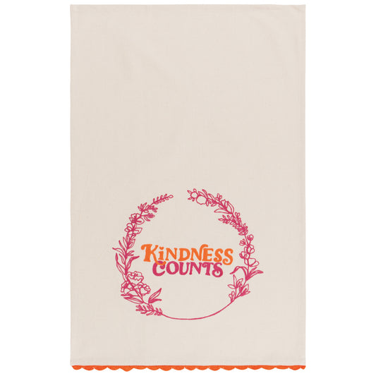 Kindness Counts Decorative Dishtowel