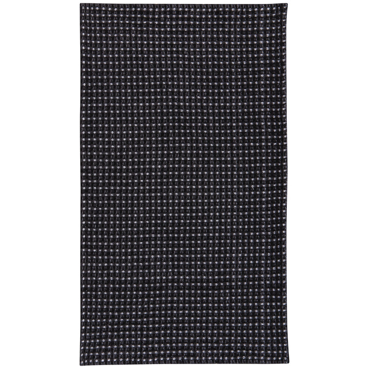 Second Spin Black Waffle Dishtowel Set of 2