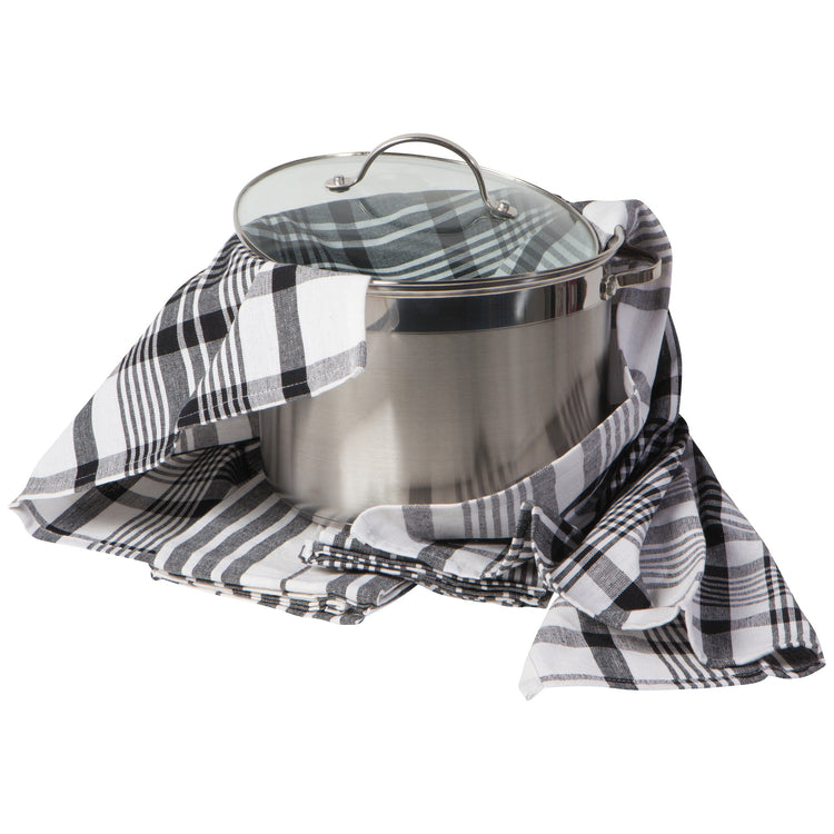 Jumbo Black Dishtowels Set of 3