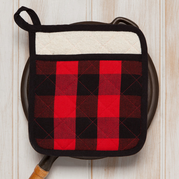 Superior Red Buffalo Check Pocket Potholder