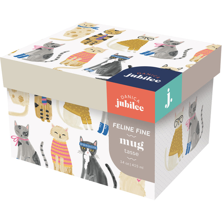 Feline Fine Mug in a Box