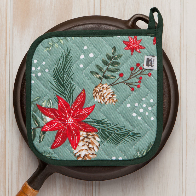 Poinsettia Potholder
