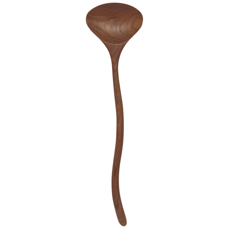 Teak Wood Wavy Salad Servers Set of 2