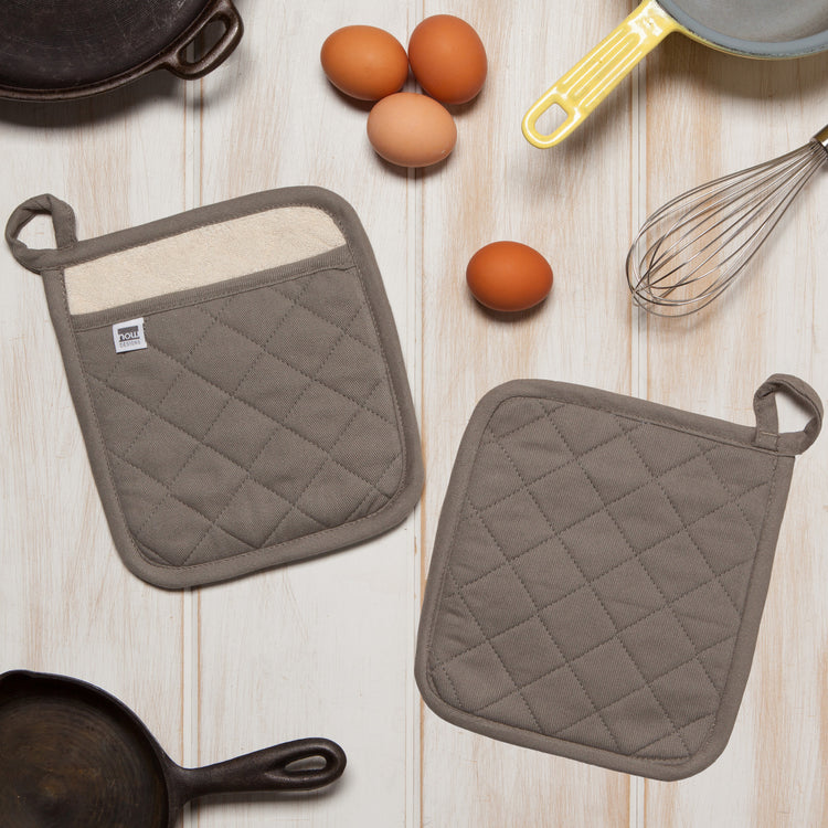 Superior London Gray Pocket Potholder